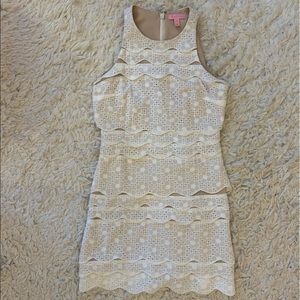 Lilly Pulitzer White Scalloped Dress